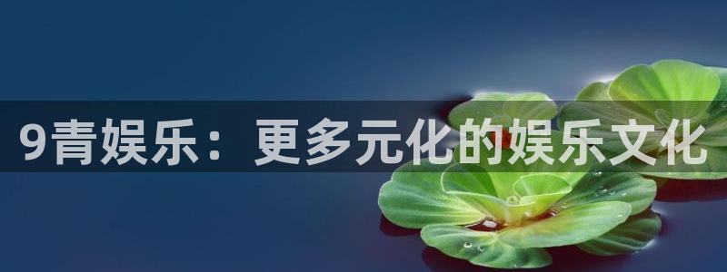蓝图娱乐游戏官网入口：9青娱乐：更多元化的娱乐文化