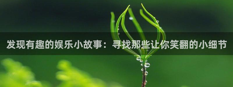 壹号平台下载：发现有趣的娱乐小故事：寻找那些让你笑翻的小细节