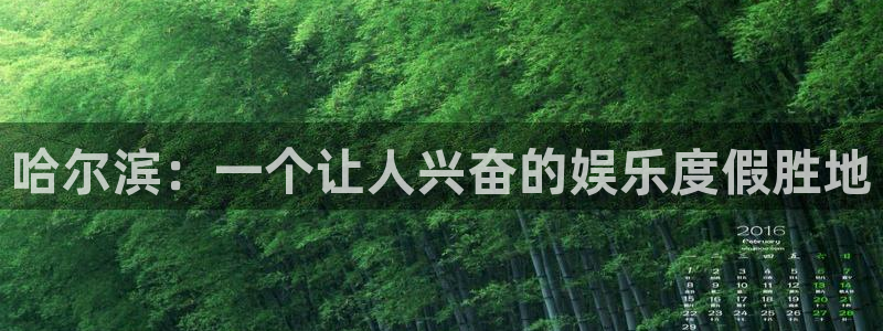 蓝图娱乐官网入口：哈尔滨：一个让人兴奋的娱乐度假胜地